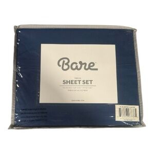 Bare Twin XL Sheet Set in Navy